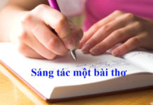 Sáng tác một bài thơ